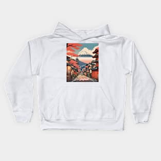 Travel to MOUTAIN'S FUJI Japan ,Brafdesign Kids Hoodie